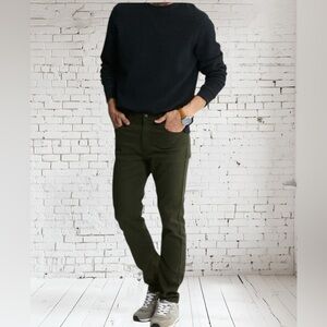 JACHS Men’s Straight Fit Stretch Traveler Pants 32/29 NWT | Olive 5‑Pocket